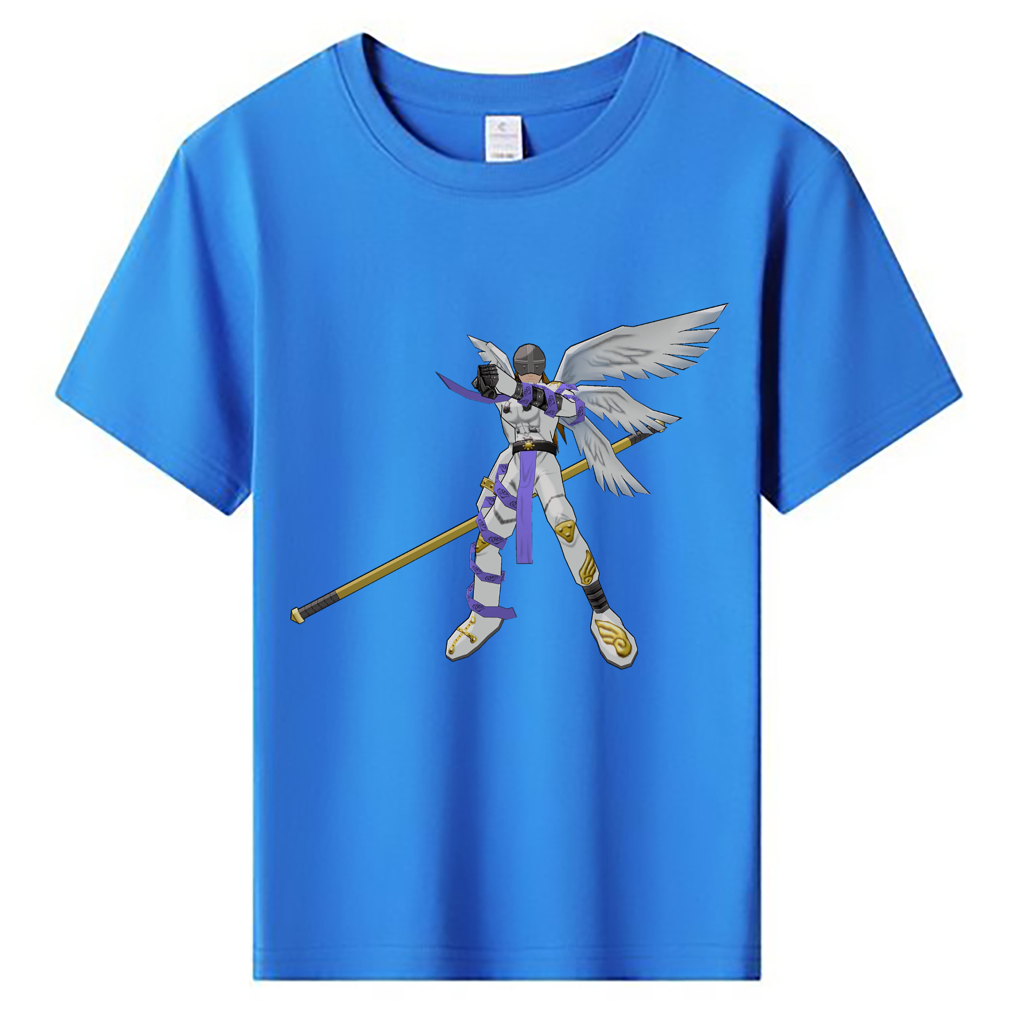 （画像用） Digimon デジタルモンスター/デジモン 綿100％キッズTシャツ（フロントプリント）